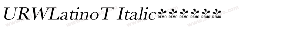 URWLatinoT Italic字体转换